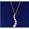 Image 1 : 1.8ct TW Diamond Journey Pendant with Chain