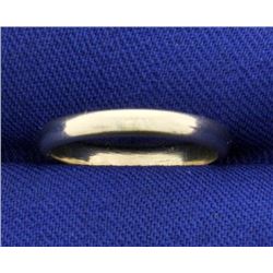 Thin White Gold Wedding Band Ring