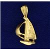Image 2 : Sailboat Pendant or Charm