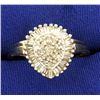 Image 1 : 1 ct TW Pear Shaped Large Diamond Cocktail Ring
