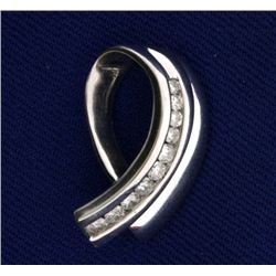 1/4 Ct TW Diamond Slide in 14k White Gold