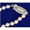 Image 2 : Graduated Akoya Pearl Necklace with 14k White Gold Clasp