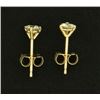 Image 2 : 1/2 Carat Diamond Stud Earrings