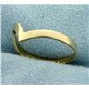 Image 2 : Abstract Modern Design Stacking Ring in 14k Yellow Gold