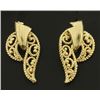 Image 1 : Designer 14k Gold Earrings for Non Pierced Ears