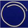 Image 1 : Unique Diamond Cut 16 Inch Necklace in 14k Gold