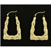 Image 1 : Unique Dangle Designer Earrings in 14k Gold