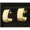 Image 1 : 3/4 Inch Diameter 14k Gold Hoop Earrings