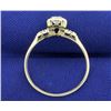 Image 3 : 3 Stone Diamond Ring in 14k White Gold