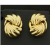 Image 1 : Unique Pattern Gold Drop Earrings in 14k Gold