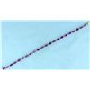 Image 1 : 11 ct TW Amethyst Gold Bracelet