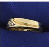 Image 2 : Diamond Band Ring in Yellow and White Gold