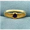 Image 3 : 1ct Amethyst Solitaire Gold Ring