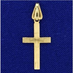 Gold Cross Pendant