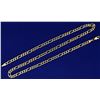 Image 1 : 19 Inch Gold Figaro Neck Chain