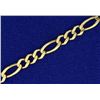 Image 2 : 19 Inch Gold Figaro Neck Chain
