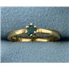 Image 1 : Color Changing Alexandrite Solitaire Ring in 14K Yellow Gold