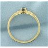 Image 3 : Color Changing Alexandrite Solitaire Ring in 14K Yellow Gold