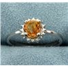 Image 1 : Citrine Sunburst Ring in Sterling Silver