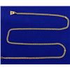 Image 1 : 21 1/2 Inch Flat Curb Link Neck Chain in 18K Yellow Gold