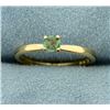 Image 1 : Solitaire Color Changing Alexandrite Ring in 14K Yellow Gold