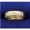 Image 1 : Vintage Diamond Band Ring in 14K Yellow and White Gold