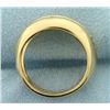 Image 3 : Natural 1 ct TW Emerald and Diamond Ring in 14K Yellow Gold