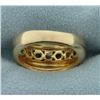 Image 4 : Natural 1 ct TW Emerald and Diamond Ring in 14K Yellow Gold