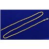 Image 1 : 18 1/2 Inch Rope Style Neck Chain in 14k Gold