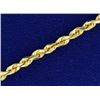Image 2 : 18 1/2 Inch Rope Style Neck Chain in 14k Gold