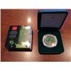 Image 1 : 2002 RCM - Maple leaf Colored Green Maple Leaf 1oz Silver
