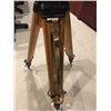 Image 2 : Old Russian Vintage Wood and Metal Survey Tripod Stand