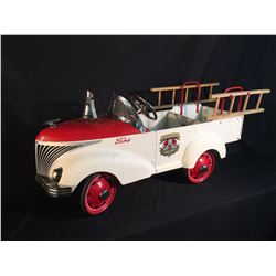 Vintage Ford Fire Truck Pedal Car