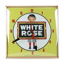 Enarco White Rose Clock - Works Great!
