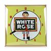 Image 1 : Enarco White Rose Clock - Works Great!