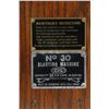 Image 2 : CIL No. 30 Oak Dynamite Blasting Machine. BeautifulCondtion!