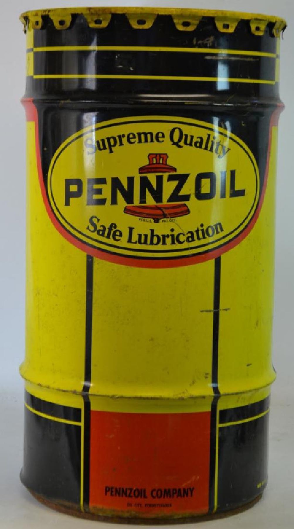 Vintage Pennzoil Grease Drum