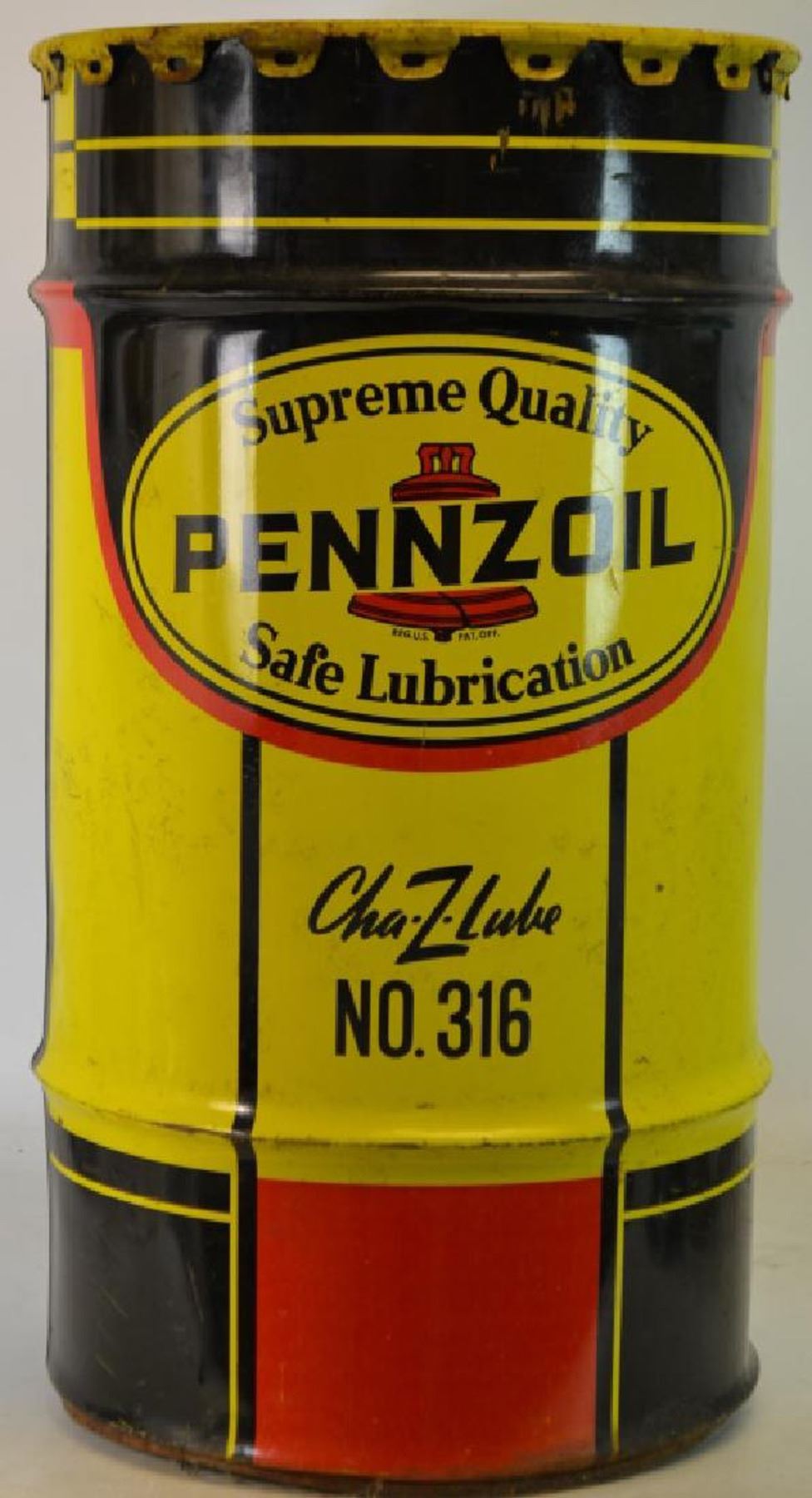 Vintage Pennzoil Grease Drum