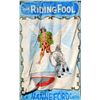 Image 1 : HUGE-Original Circus Attraction Banner - "Riding Fool"