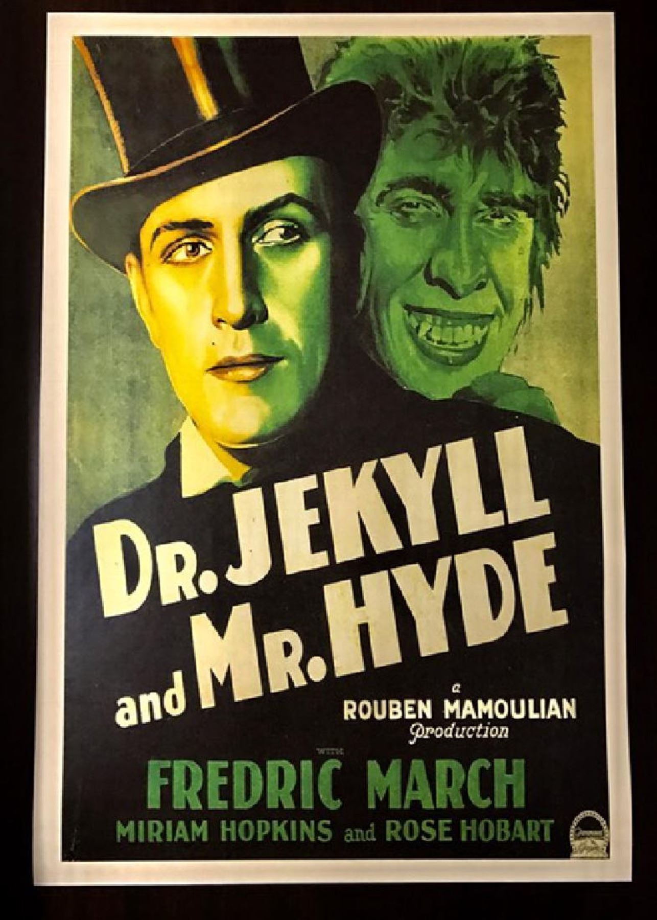 1931 Dr Jekyll Mr Hyde Movie Lobby Card Poster 1931 Dr Jekyll Mr Hyde Movie Lobby Card Poster
