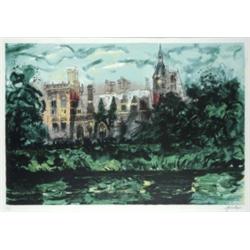 John Piper, Kelham Hall, Near Newark, Nottinghamshire, signed in pencil, coloured lithograph, no....