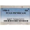Image 3 : 1986-S KENNEDY HALF DOLLAR PCGS PR70 DCAM