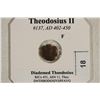 Image 3 : 402-450 A.D. THEODOSIUS II ANCIENT COIN (FINE)