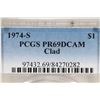 Image 3 : 1974-S IKE DOLLAR PCGS PR69 DCAM