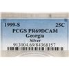 Image 3 : 1999-S SILVER GEORGIA QUARTER PCGS PR69 DCAM