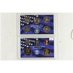 2002 US PROOF SET (WITH NO BOX)