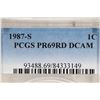 Image 3 : 1987-S LINCOLN CENT PCGS PR69RD DCAM