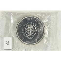 1964 CANADA CHARLOTTETOWN SILVER DOLLAR UNC
