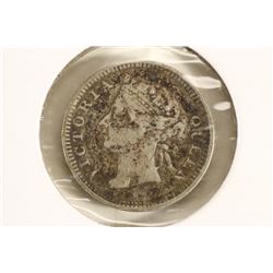 1900 STRAITS SETTLEMENTS SILVER 5 CENT