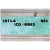Image 3 : 1971-S IKE SILVER DOLLAR ICG MS63